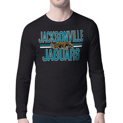 Jacksonville Jaguars  Starter Mesh Look Retro Team Logo Long Sleeve T-Shirt