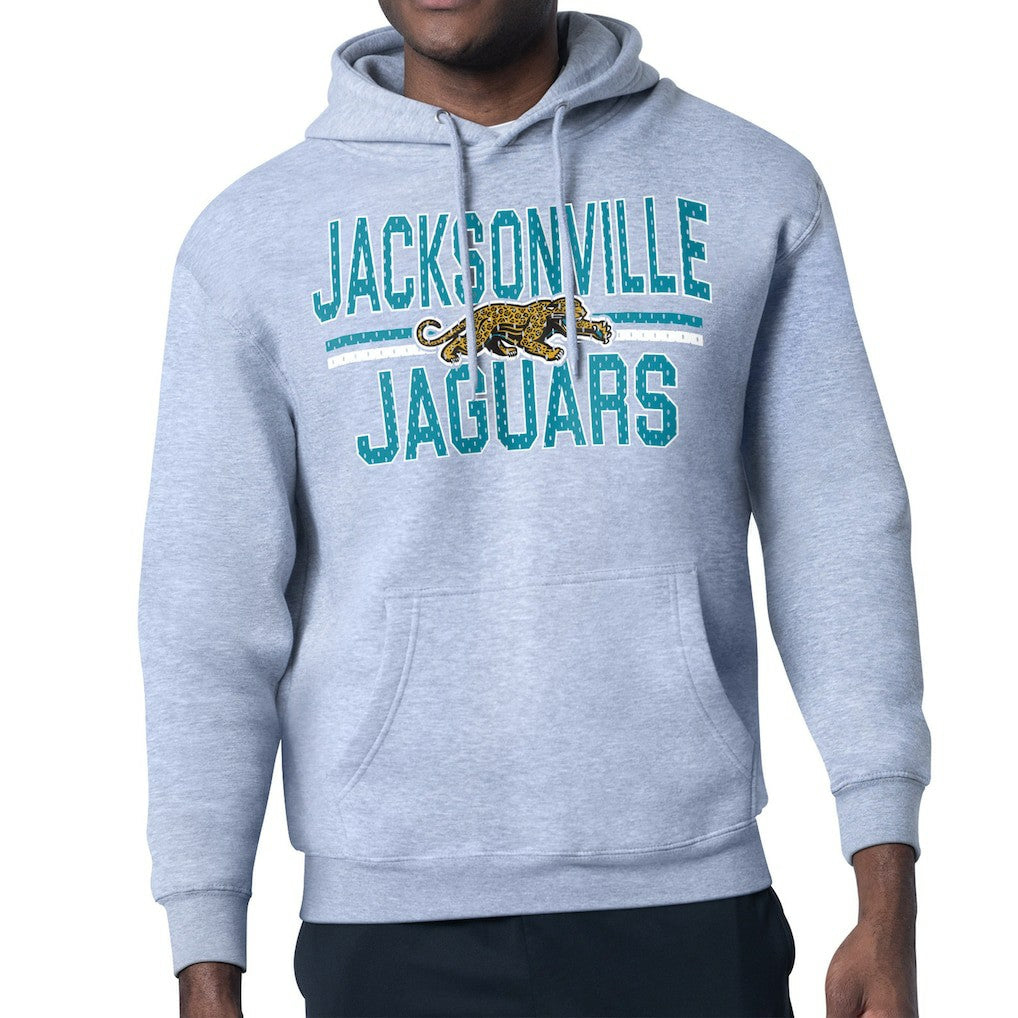 Jacksonville Jaguars  Starter Mesh Look Retro Team Logo Pullover Hoodie