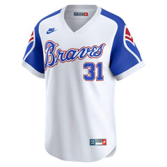 Greg Maddux Atlanta Braves Nike Throwback Cooperstown Collection Limited Jersey | MLB On Sale