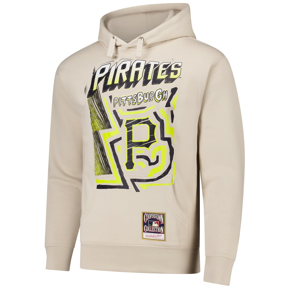 Pittsburgh Pirates Mitchell & Ness Sidewalk Sketch Pullover Hoodie | MLB Shop