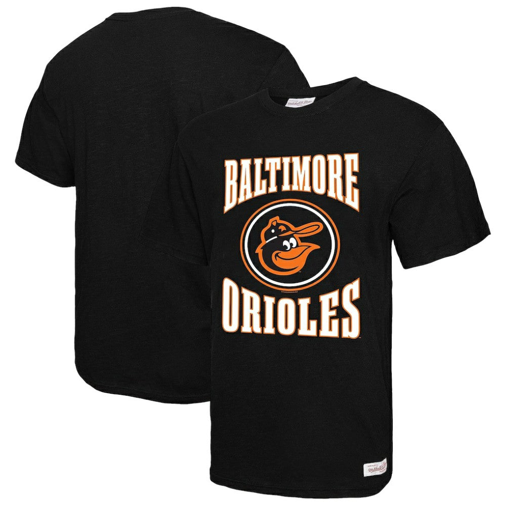 Baltimore Orioles Mitchell & Ness Arched Logo Slub T-Shirt | MLB Shop