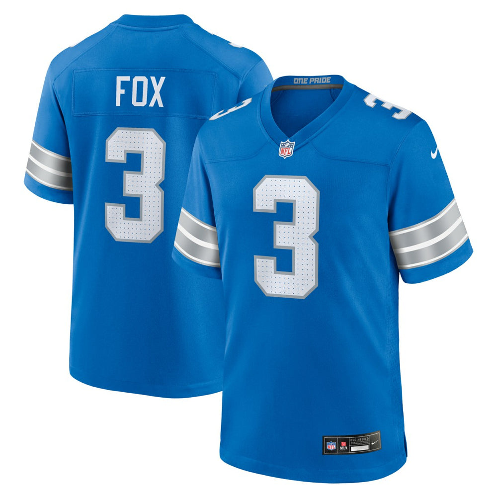 Detroit Lions Nike Jack Fox  Team Game Jersey