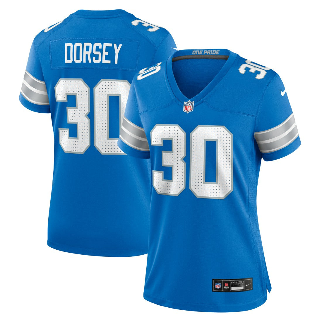 Detroit Lions Nike Khalil Dorsey  Women's Team Game Jersey