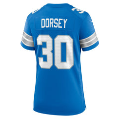 Detroit Lions Nike Khalil Dorsey  Women's Team Game Jersey