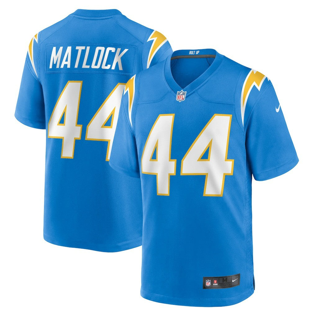 Los Angeles Chargers Nike Scott Matlock  Team Game Jersey