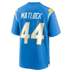 Los Angeles Chargers Nike Scott Matlock  Team Game Jersey