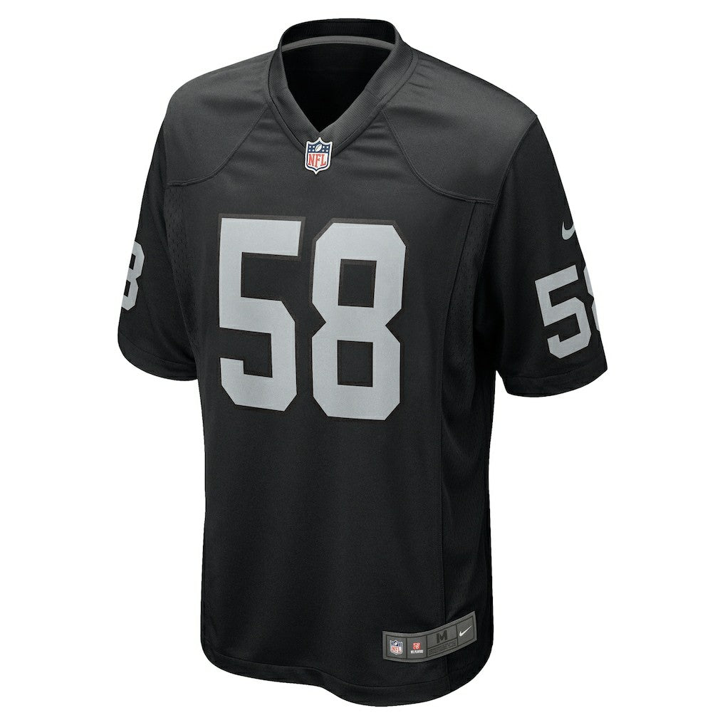 Las Vegas Raiders Nike Jackson Powers-Johnson  Team Game Jersey