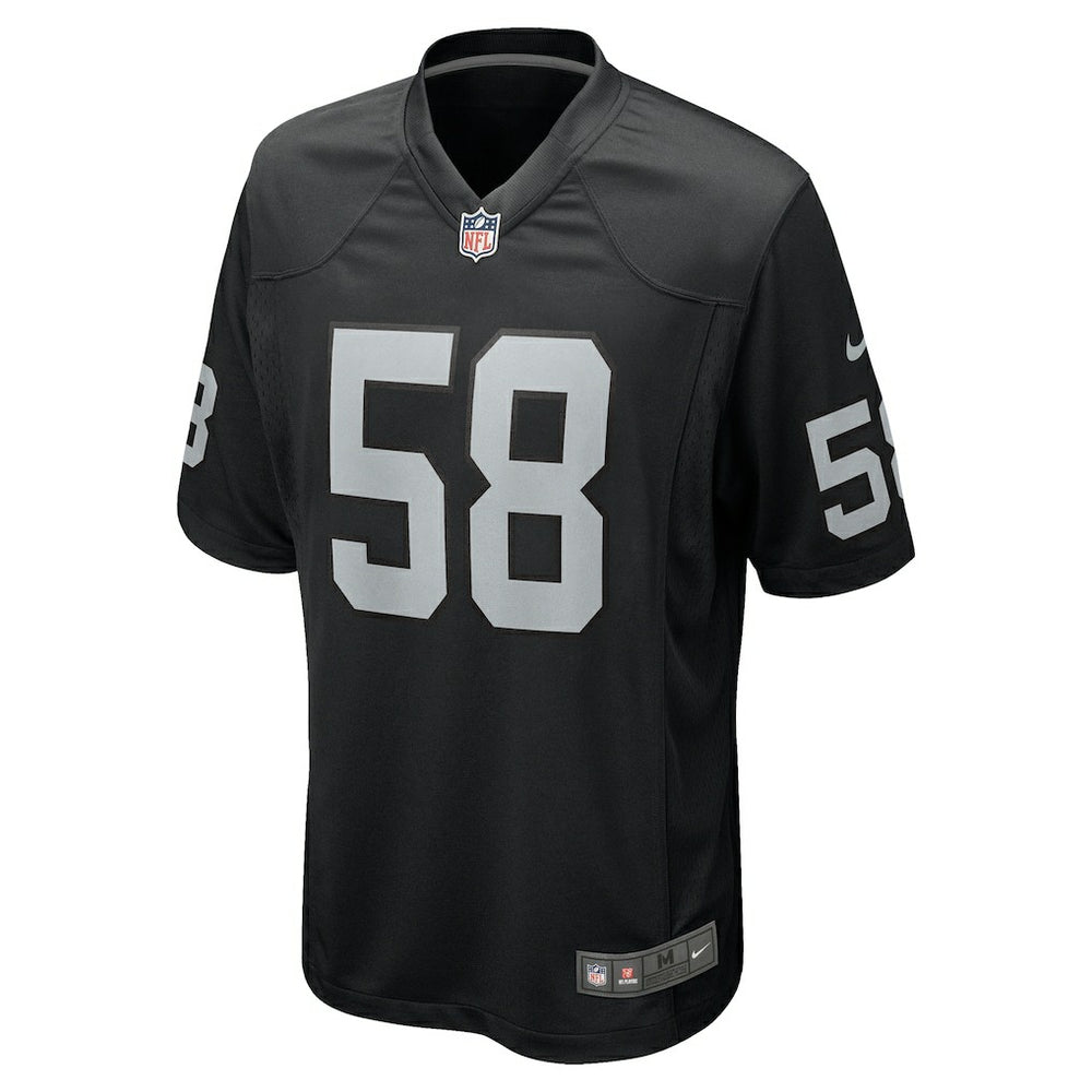 Las Vegas Raiders Nike Jackson Powers-Johnson  Team Game Jersey