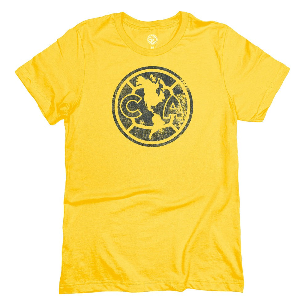 Club America 1863FC Mono Badge T-Shirt Yellow