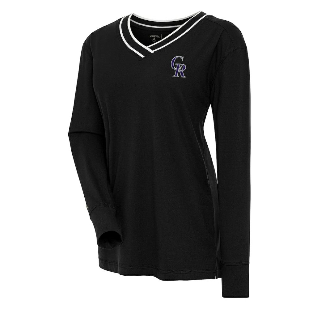 Colorado Rockies Antigua Women's Symbolic Long Sleeve V-Neck Top | MLB Near me