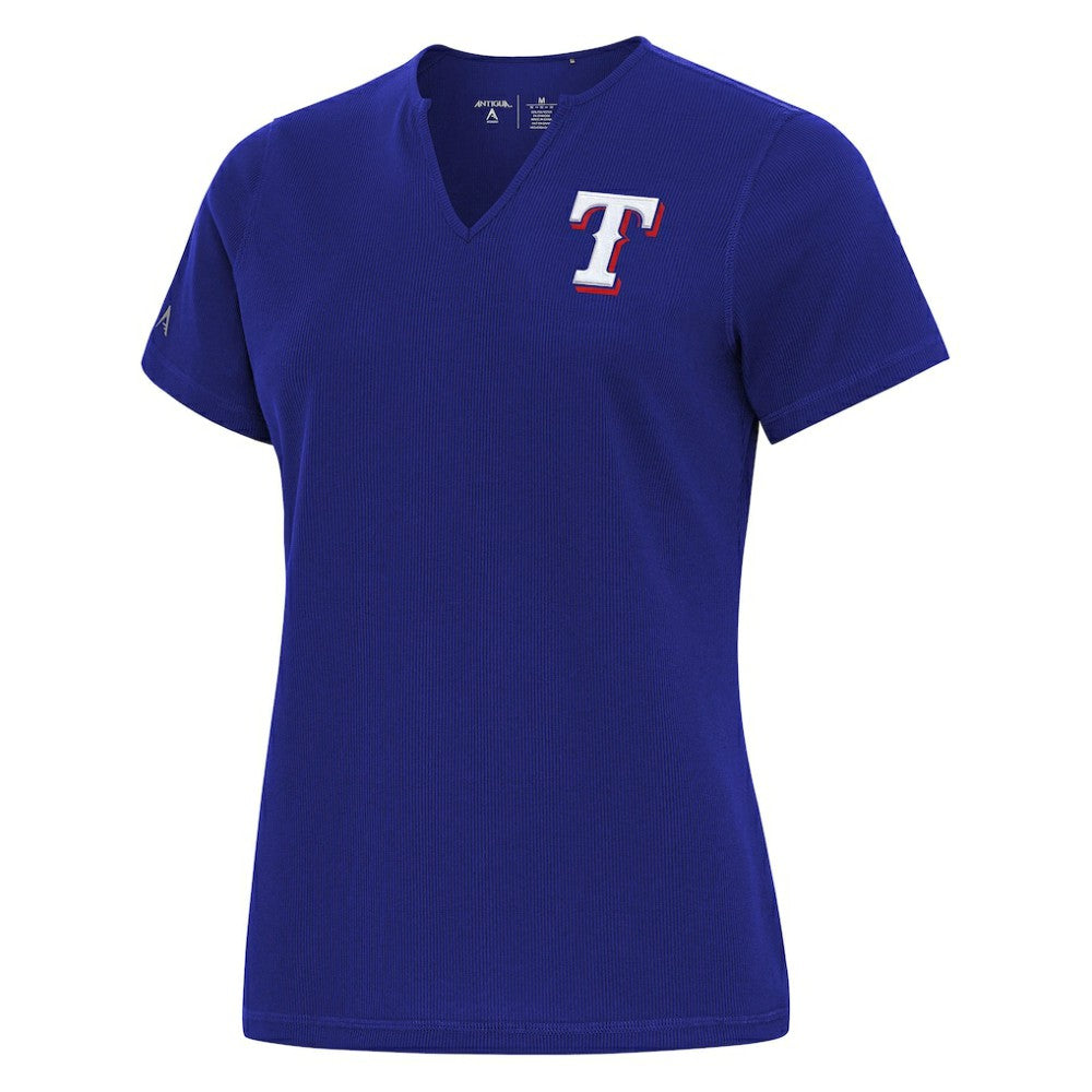 Texas Rangers Antigua Women's Notch Neck T-Shirt | MLB Online