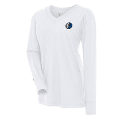 Dallas Mavericks Antigua Women's Symbolic Long Sleeve V-Neck Top sale Outlet