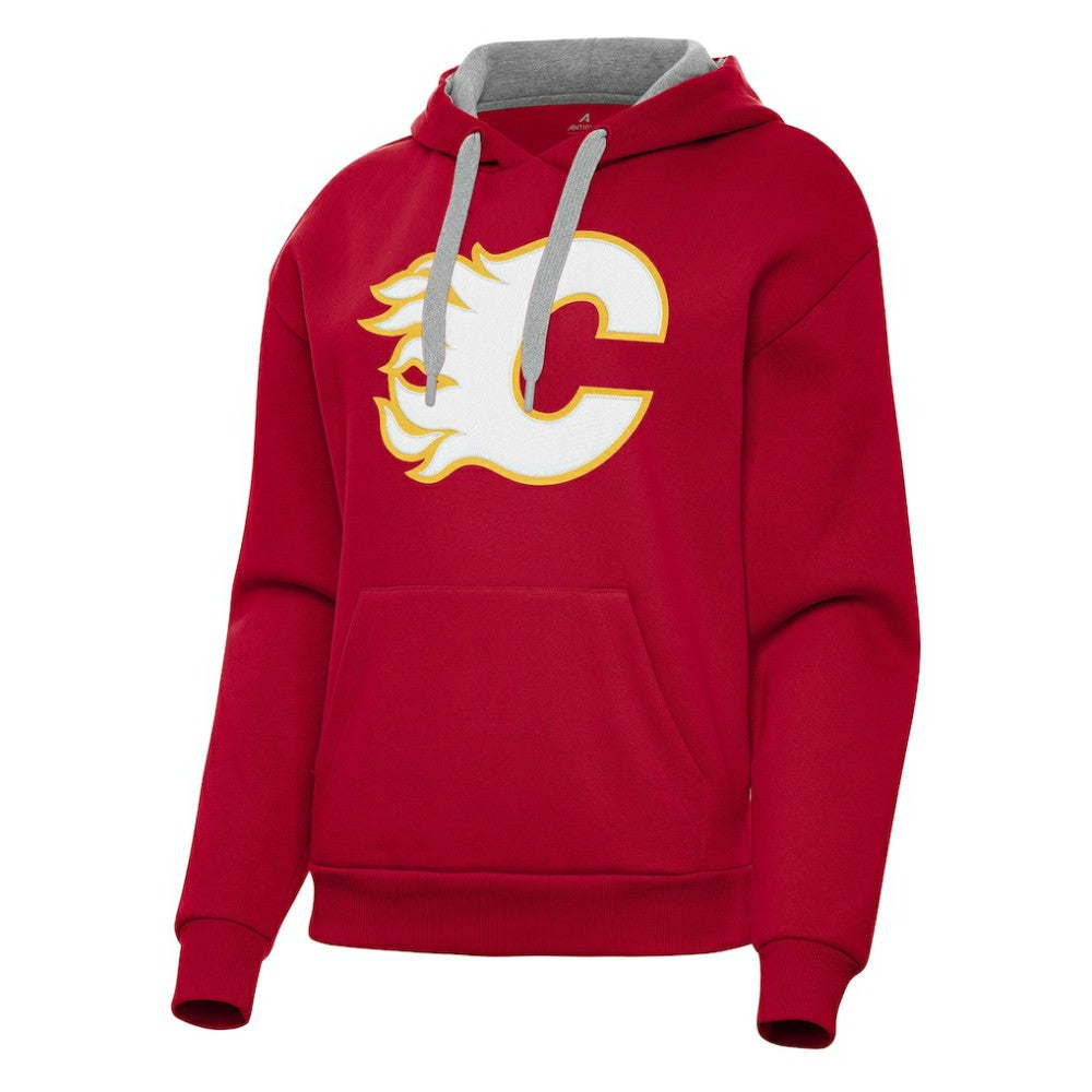 Calgary Flames Antigua Women's Victory Pullover Hoodie Discount