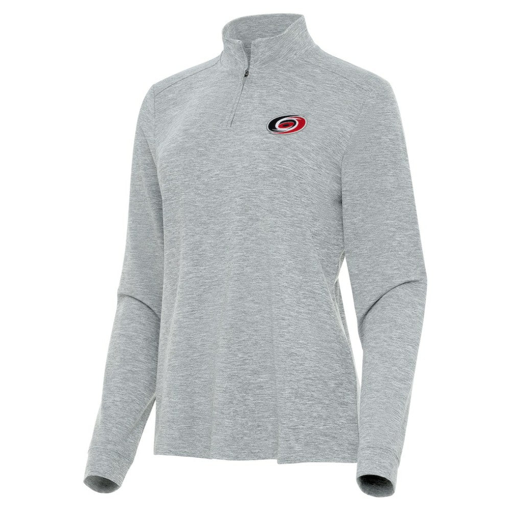 Carolina Hurricanes Antigua Women's Mentor Quarter-Zip Mock Long Sleeve Top Sale