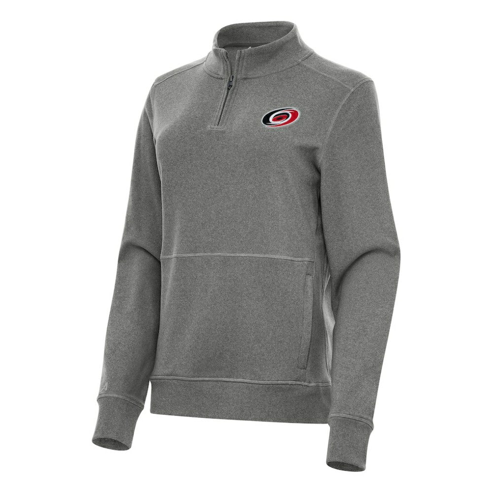 Carolina Hurricanes Antigua Women's Crush Quarter-Zip Fleece Sweatshirt Discount