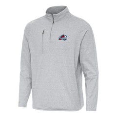Colorado Avalanche Antigua Certain Quarter-Zip Tri-Blend Sweatshirt On Sale