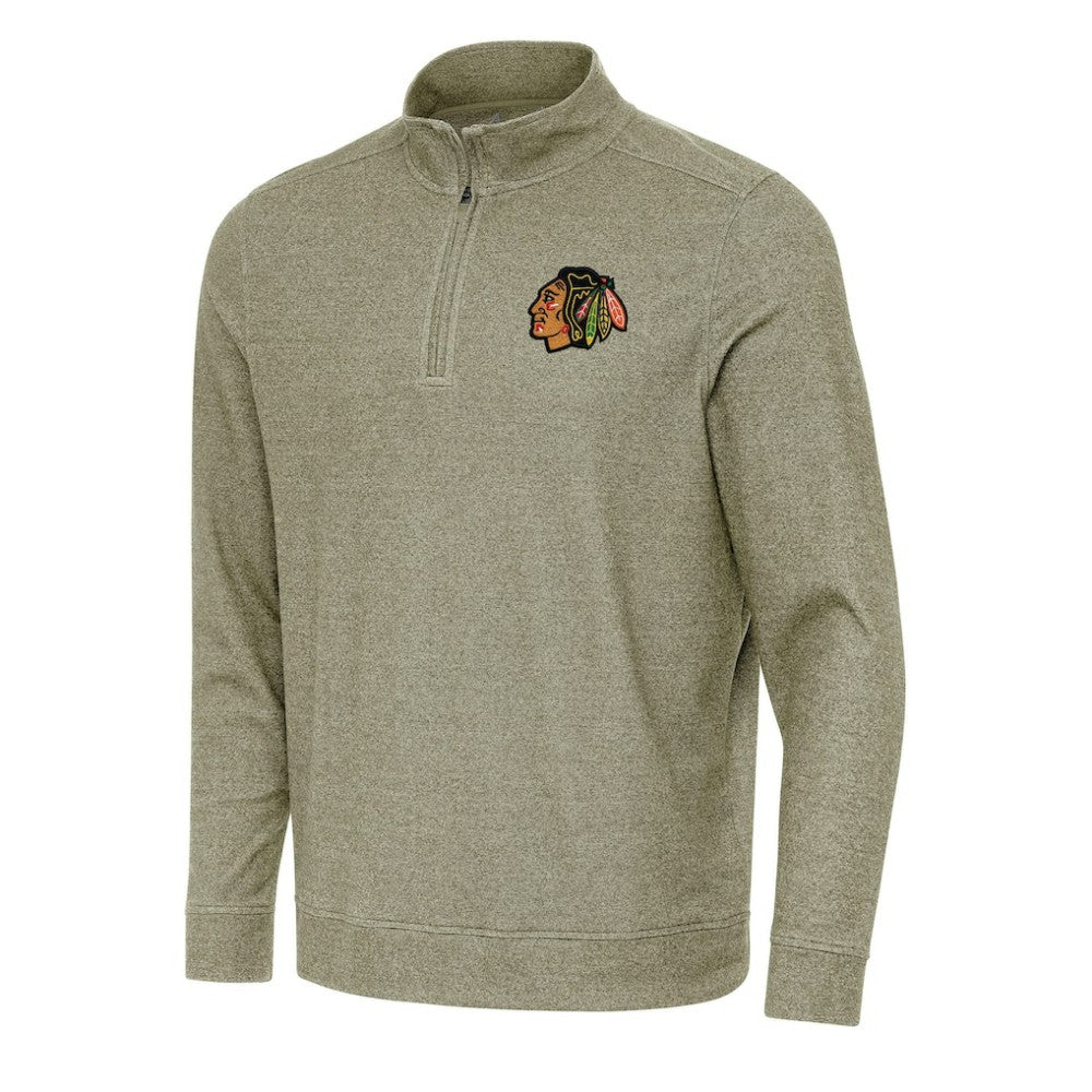 Chicago Blackhawks Antigua Subtle Quarter-Zip Sweatshirt Sale
