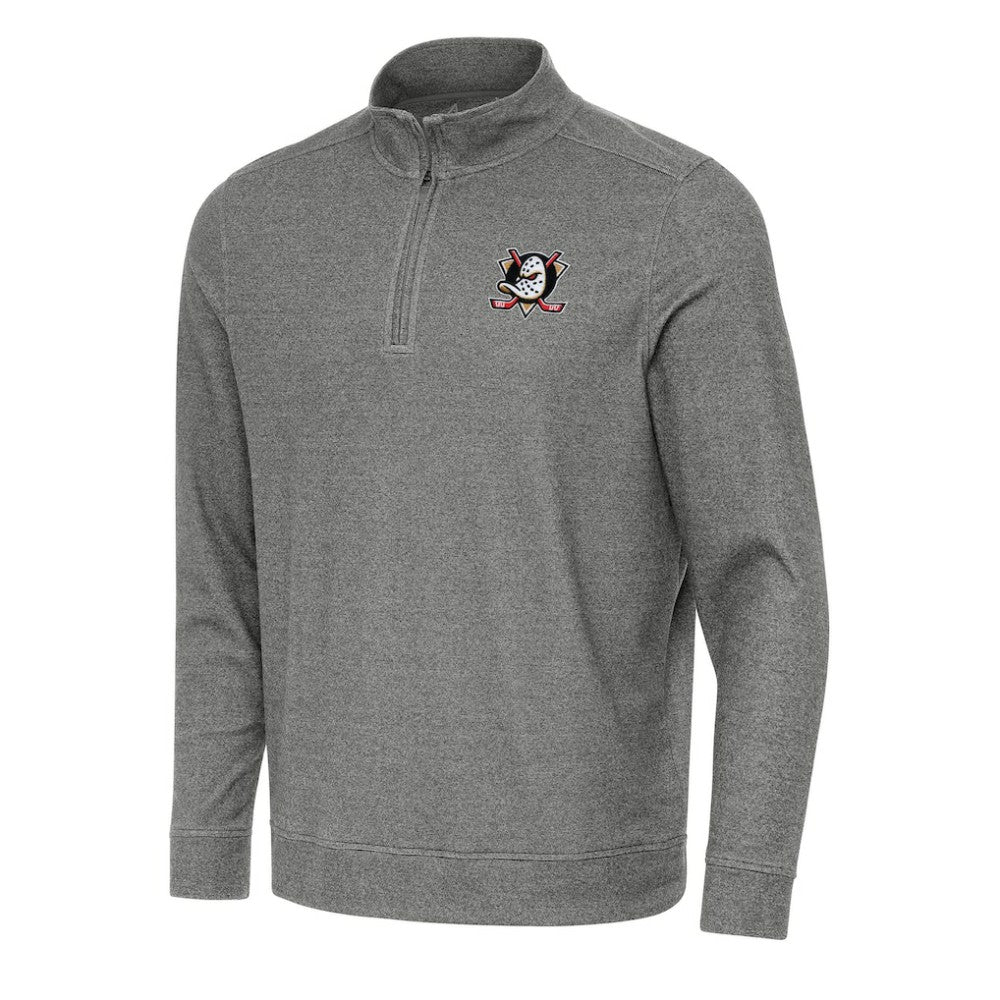 Anaheim Ducks Antigua Subtle Quarter-Zip Sweatshirt Outlet