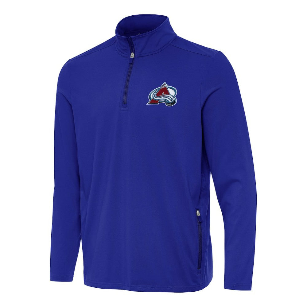 Colorado Avalanche Antigua Perilous Quarter-Zip Sweatshirt On Sale