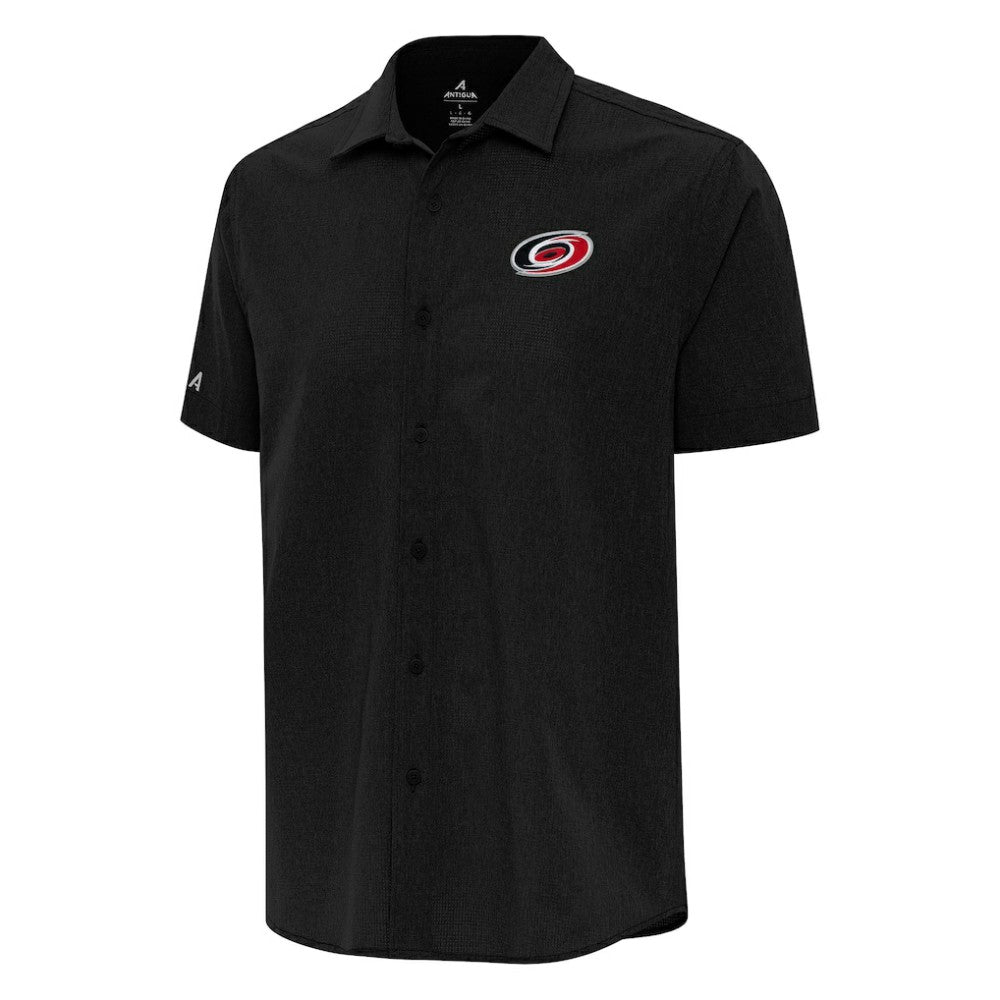 Carolina Hurricanes Antigua Activate Woven Short Sleeve Button-Up Shirt Sale