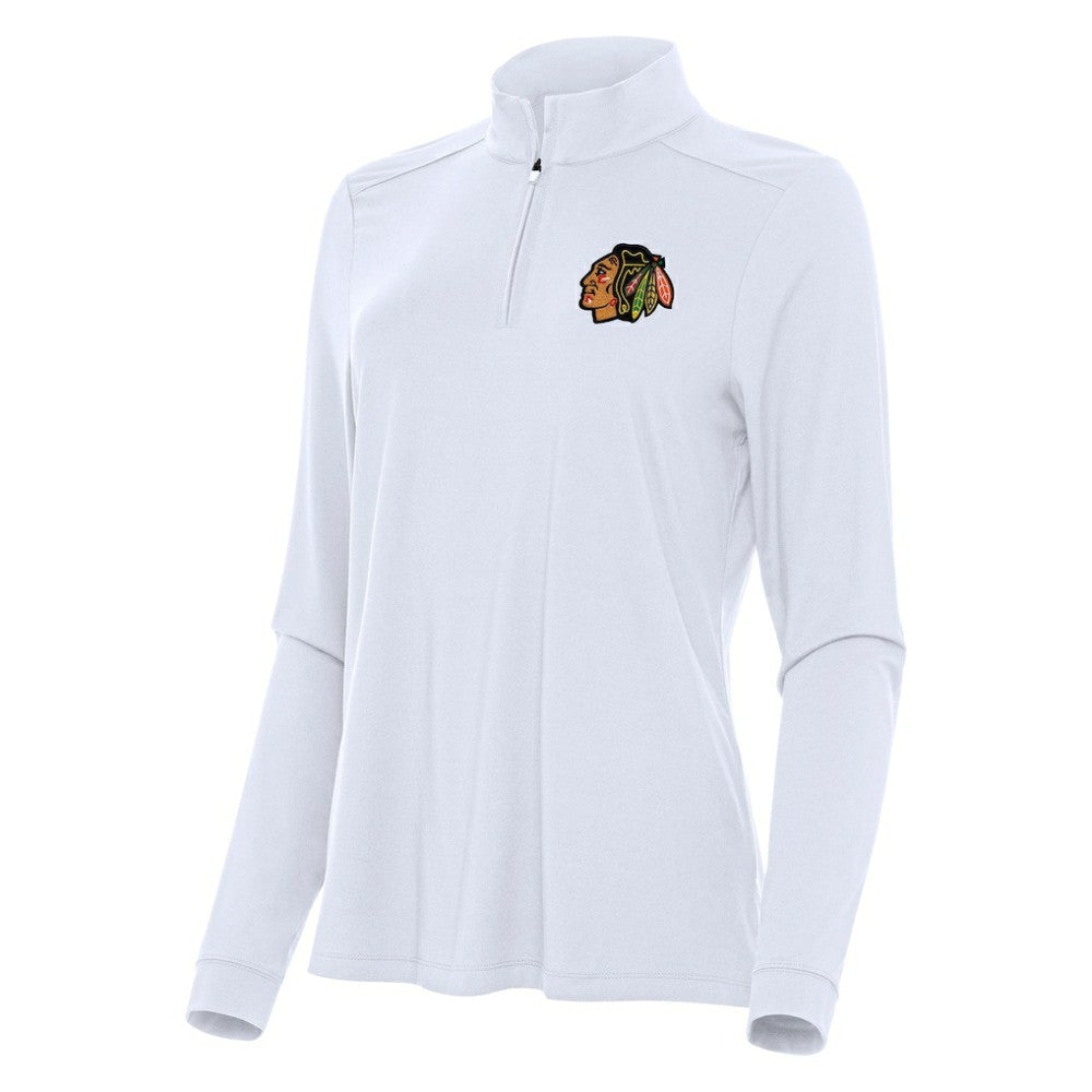 Chicago Blackhawks Antigua Women's Intent Quarter-Zip Top Sale