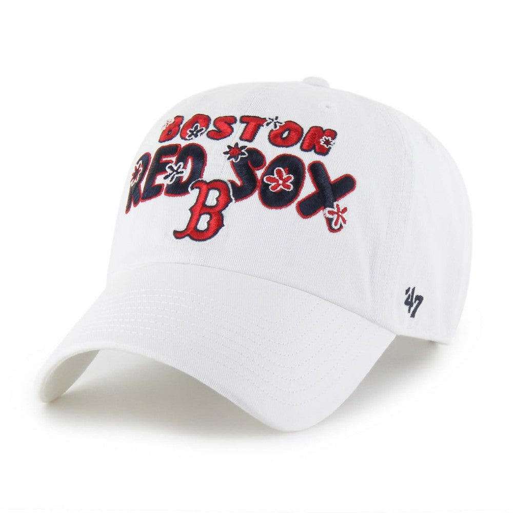 Boston Red Sox '47 Women's Flower Power Clean Up Adjustable Hat | MLB US