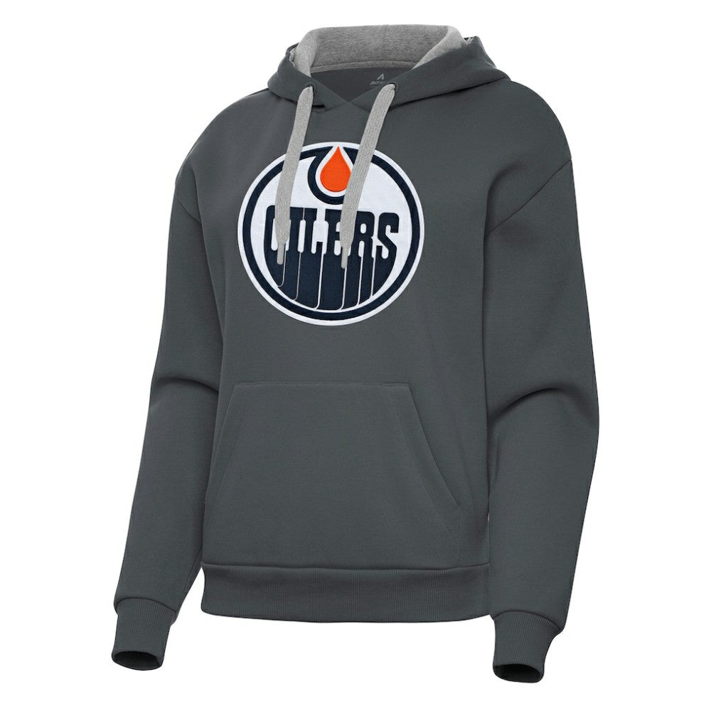 Edmonton Oilers Antigua Women's Victory Pullover Hoodie Online