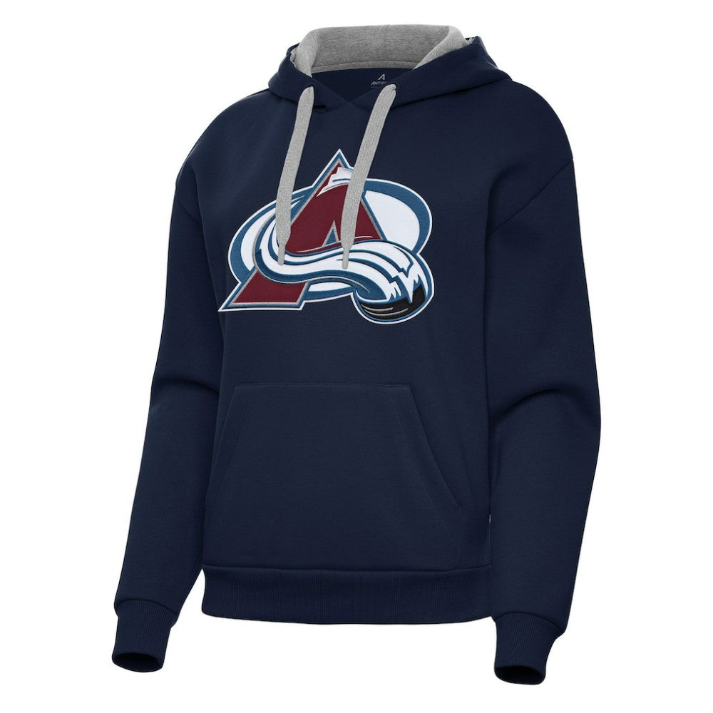 Colorado Avalanche Antigua Women's Victory Pullover Hoodie On Sale