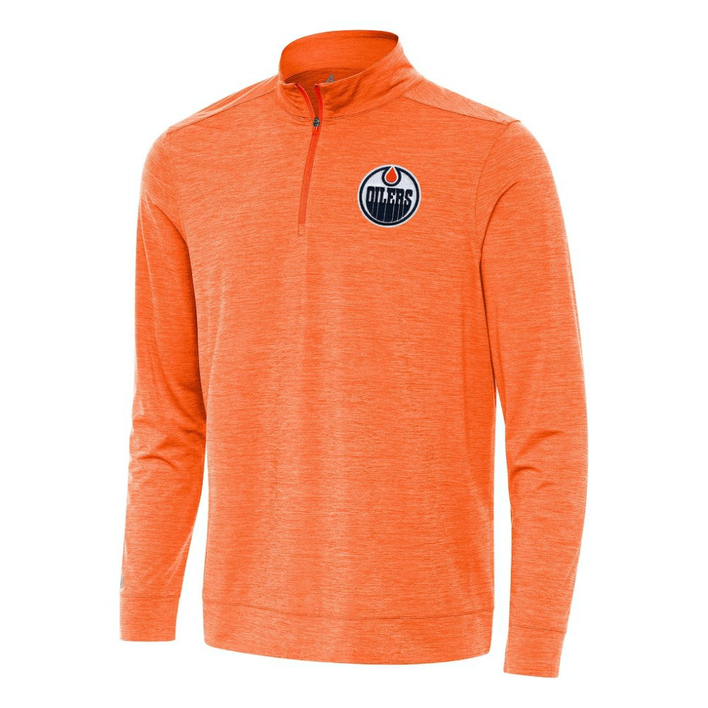 Edmonton Oilers Antigua Bright Quarter-Zip Top Discount