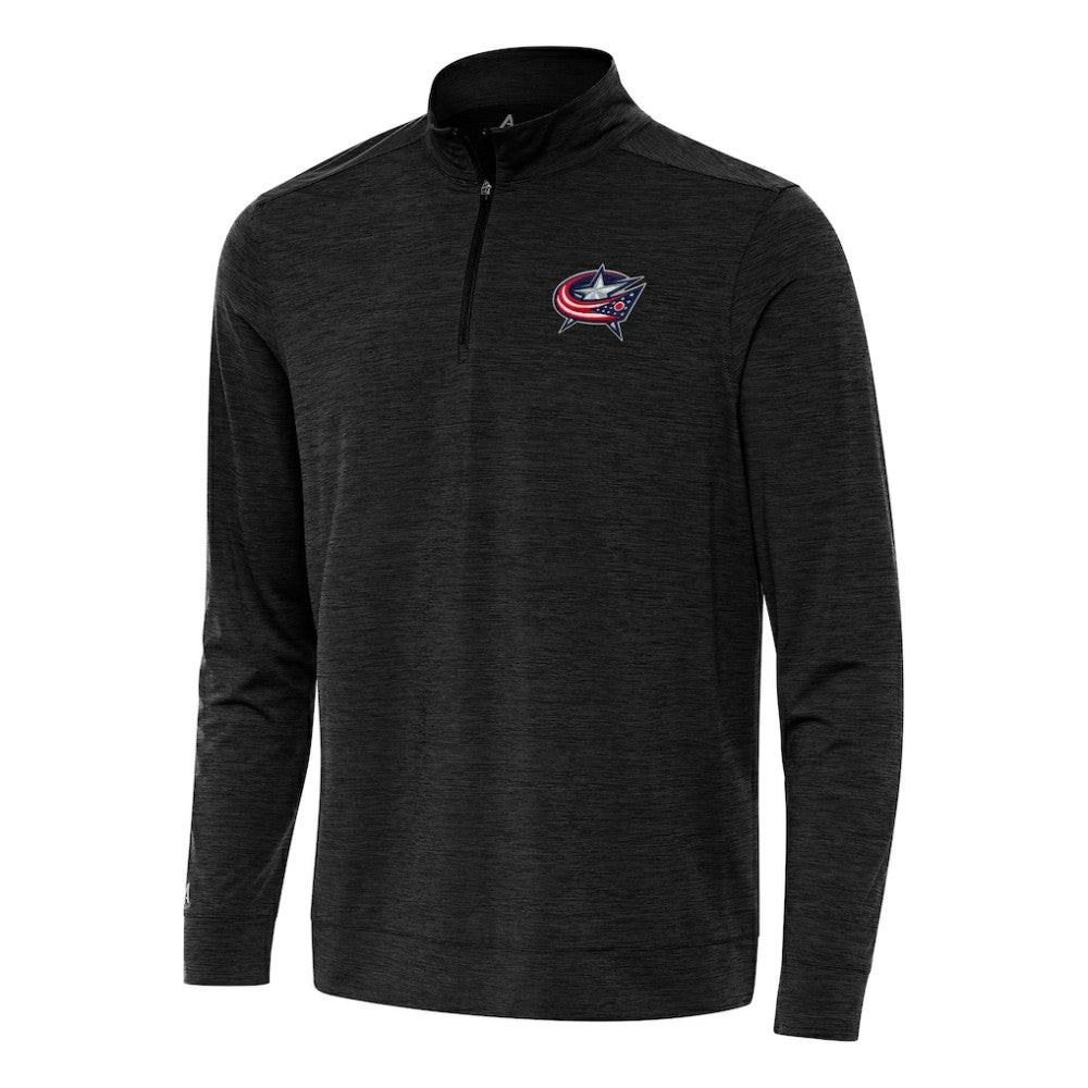Columbus Blue Jackets Antigua Bright Quarter-Zip Top For Sale