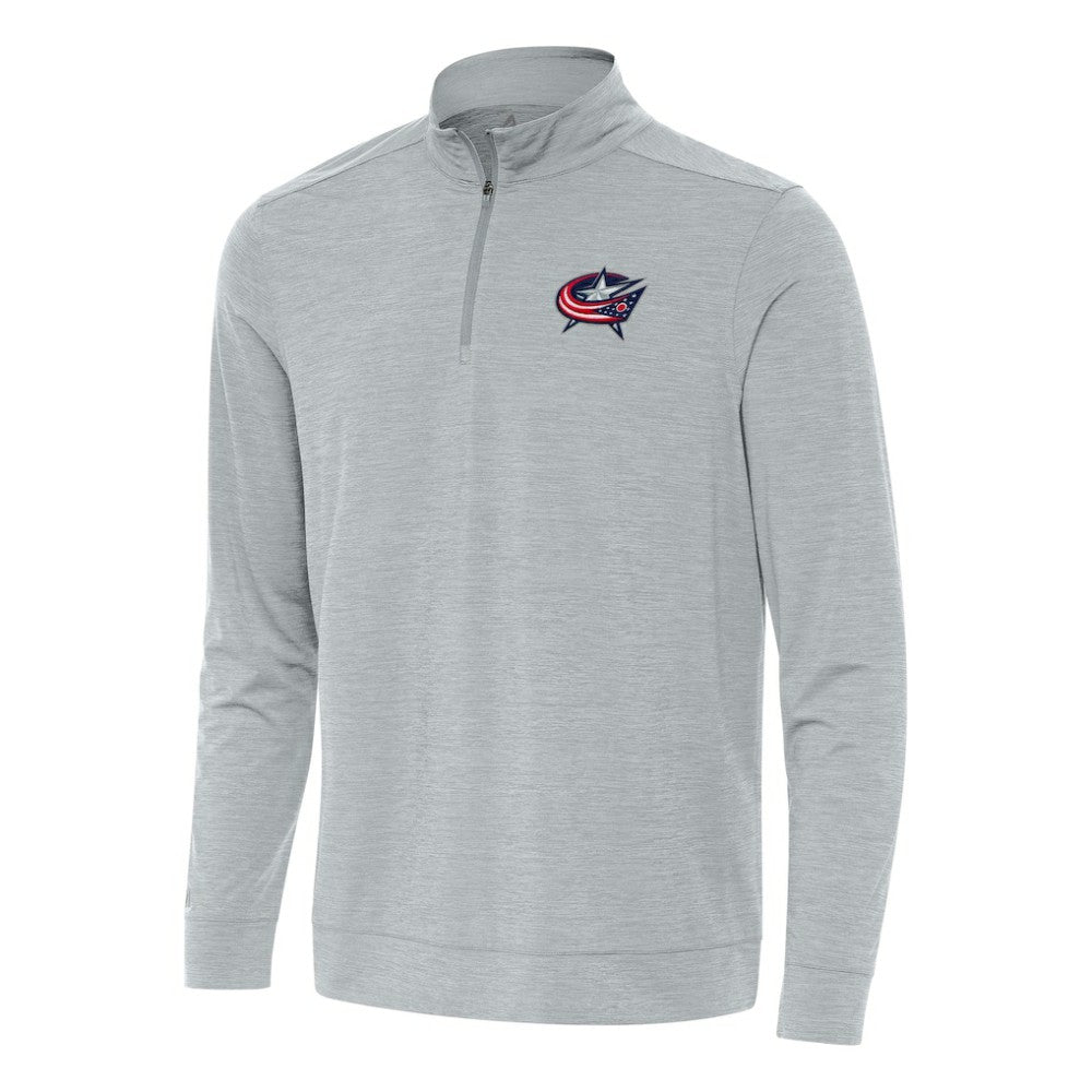 Columbus Blue Jackets Antigua Bright Quarter-Zip Top On Sale
