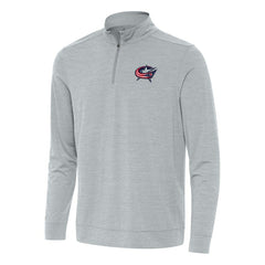 Columbus Blue Jackets Antigua Bright Quarter-Zip Top On Sale