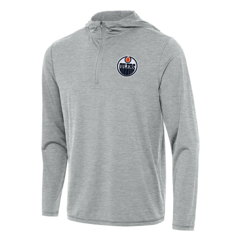 Edmonton Oilers Antigua Tidy Quarter-Zip Hoodie Discount