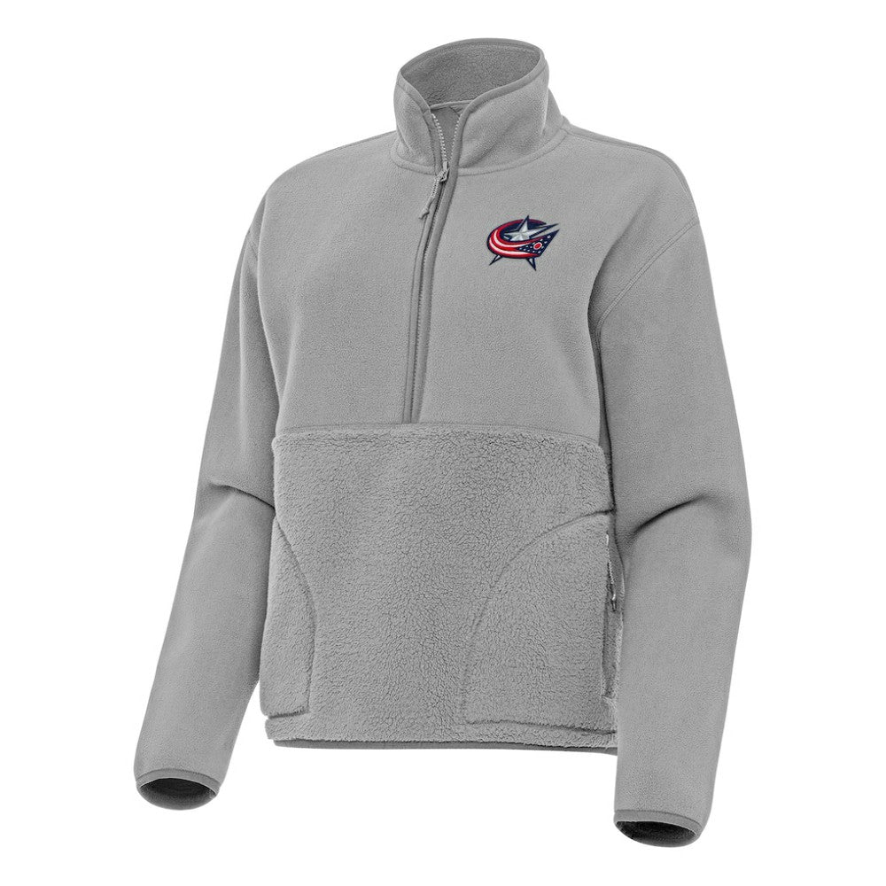 Columbus Blue Jackets Antigua Women's Figure Half-Zip Pullover Sweatshirt Sale