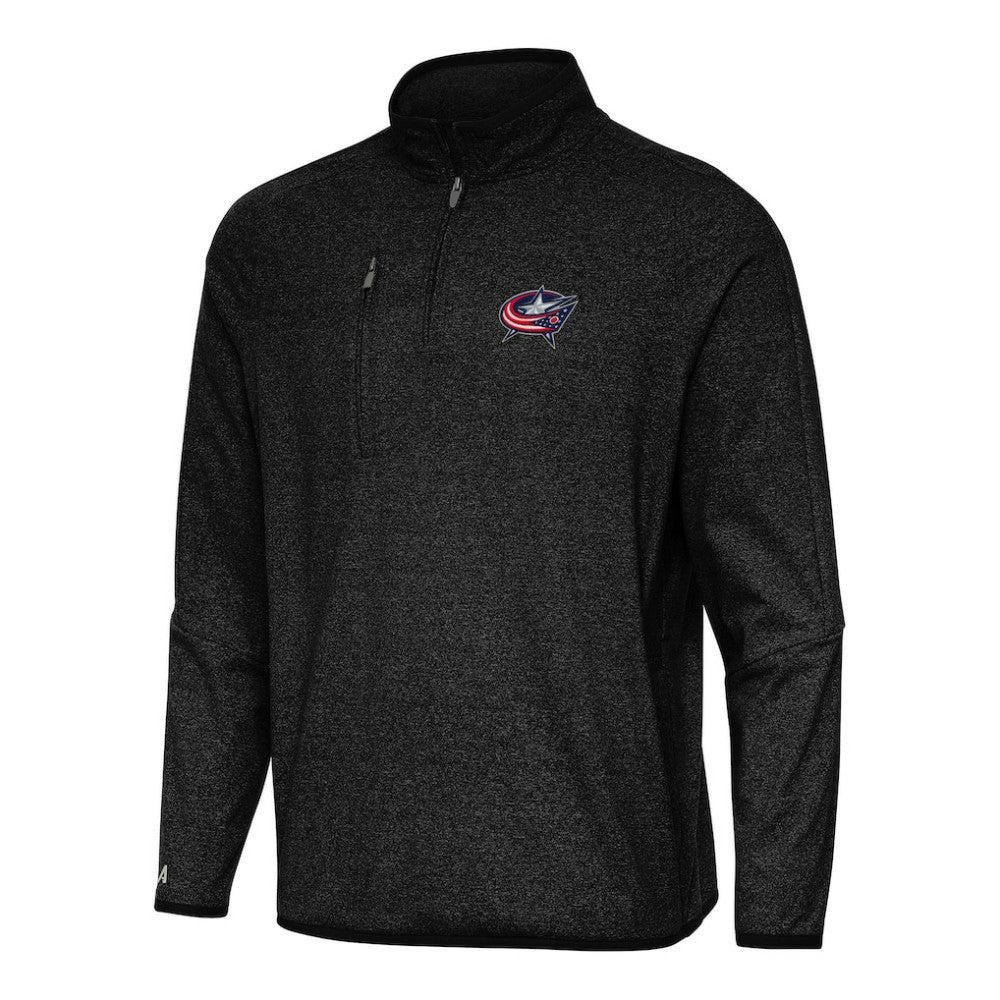 Columbus Blue Jackets Antigua Certain Quarter-Zip Tri-Blend Sweatshirt Discount