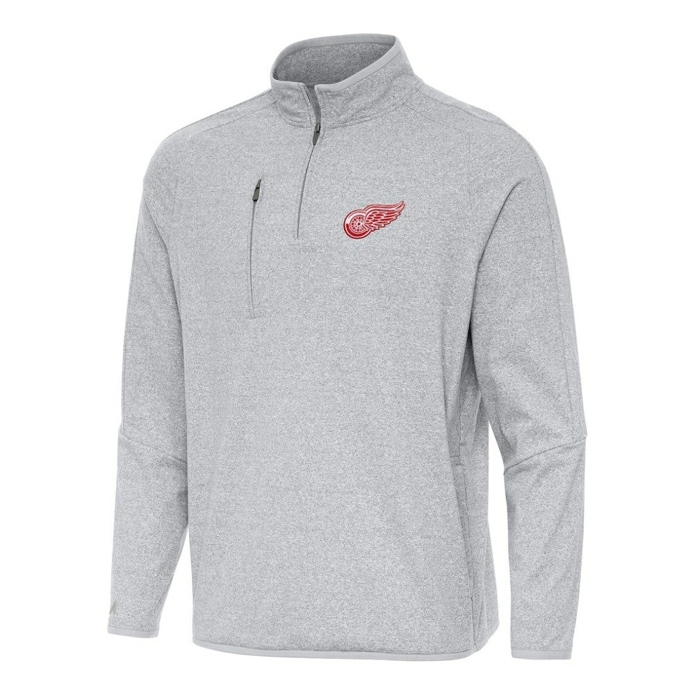 Detroit Red Wings Antigua Certain Quarter-Zip Tri-Blend Sweatshirt On Sale