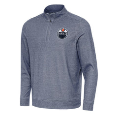 Edmonton Oilers Antigua Subtle Quarter-Zip Sweatshirt Online