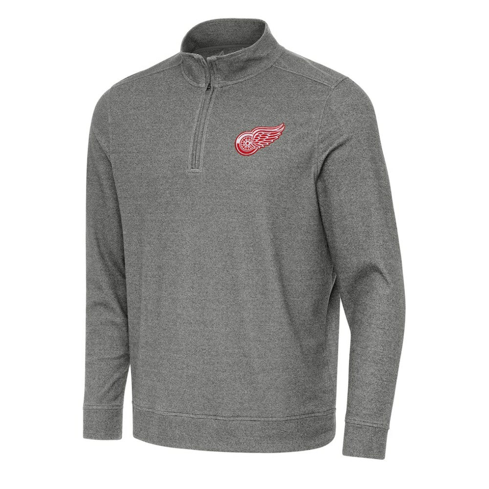 Detroit Red Wings Antigua Subtle Quarter-Zip Sweatshirt Discount