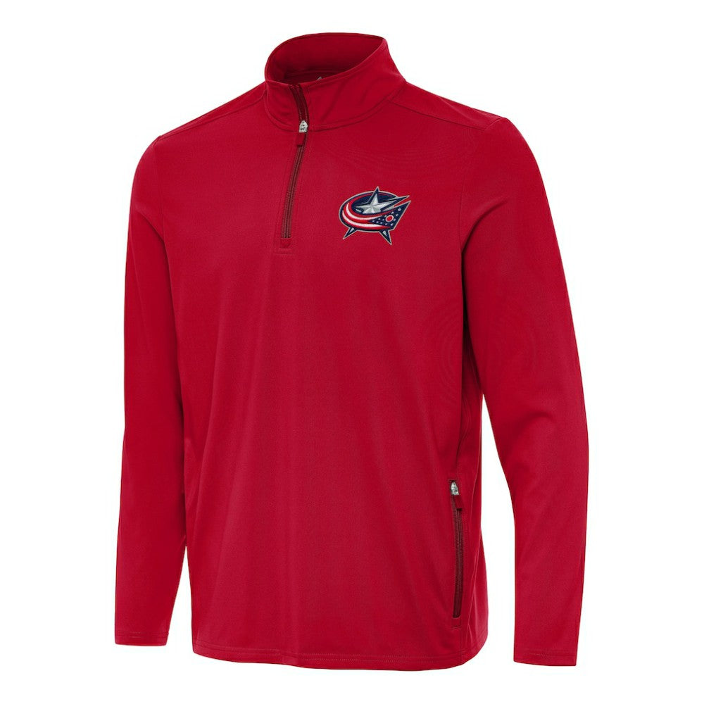 Columbus Blue Jackets Antigua Perilous Quarter-Zip Sweatshirt For Sale