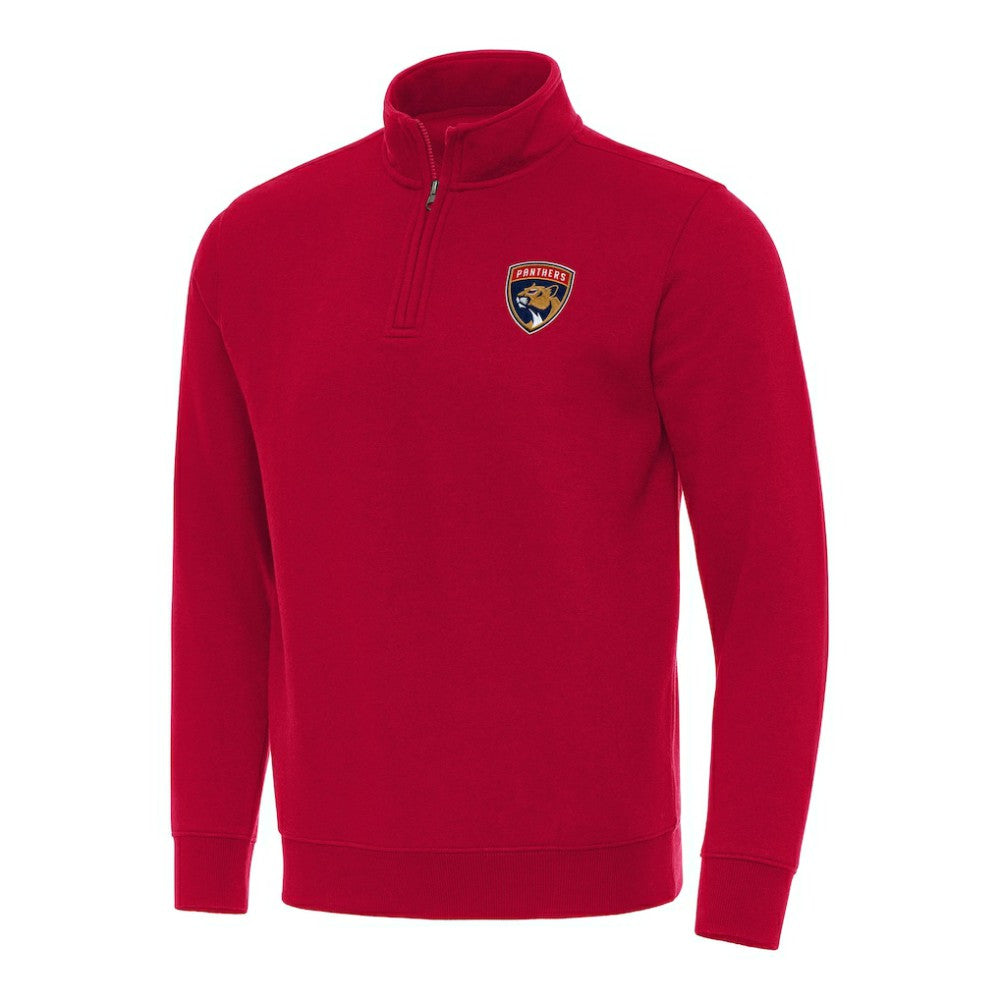 Florida Panthers Antigua Victory Quarter-Zip Mock Sweatshirt Online