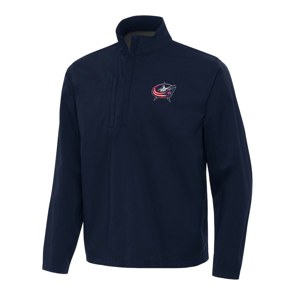 Columbus Blue Jackets Antigua Brisk Quarter-Zip Windbreaker Sale