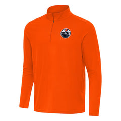 Edmonton Oilers Antigua Intent Quarter-Zip Top On Sale