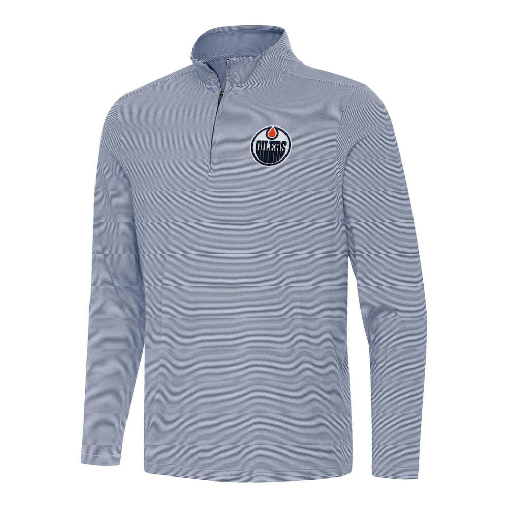 Edmonton Oilers Antigua Twine Quarter-Zip Top Outlet