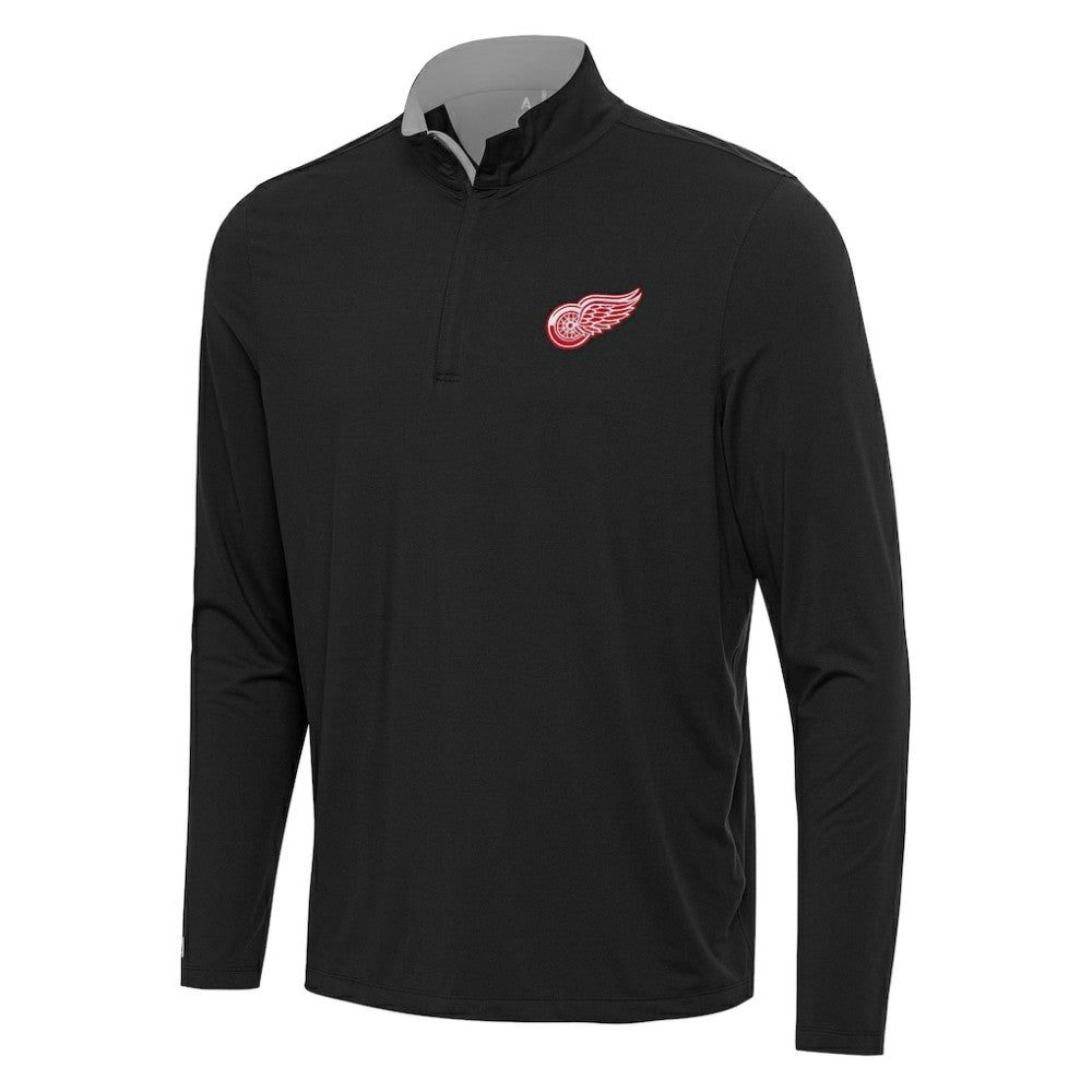 Detroit Red Wings Antigua Content Quarter-Zip Pullover Top On Sale