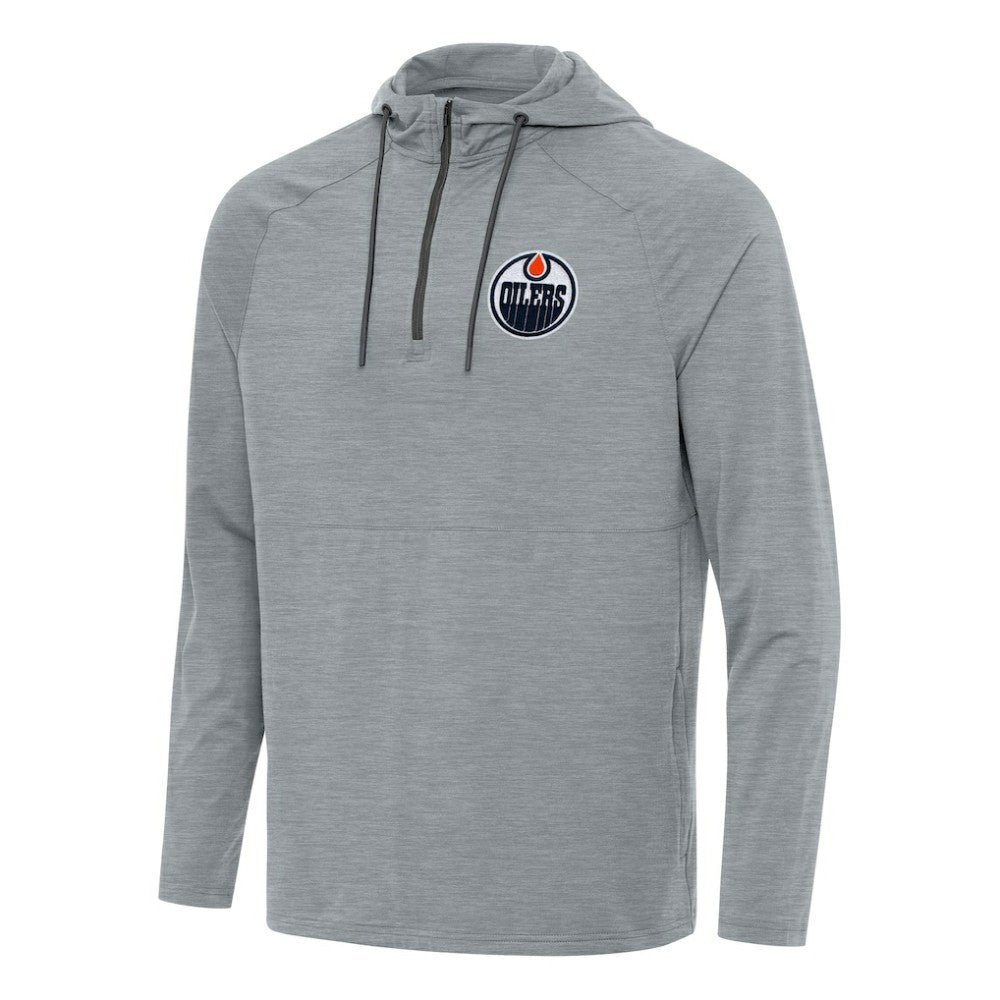 Edmonton Oilers Antigua Spikes Quarter-Zip Hoodie On Sale