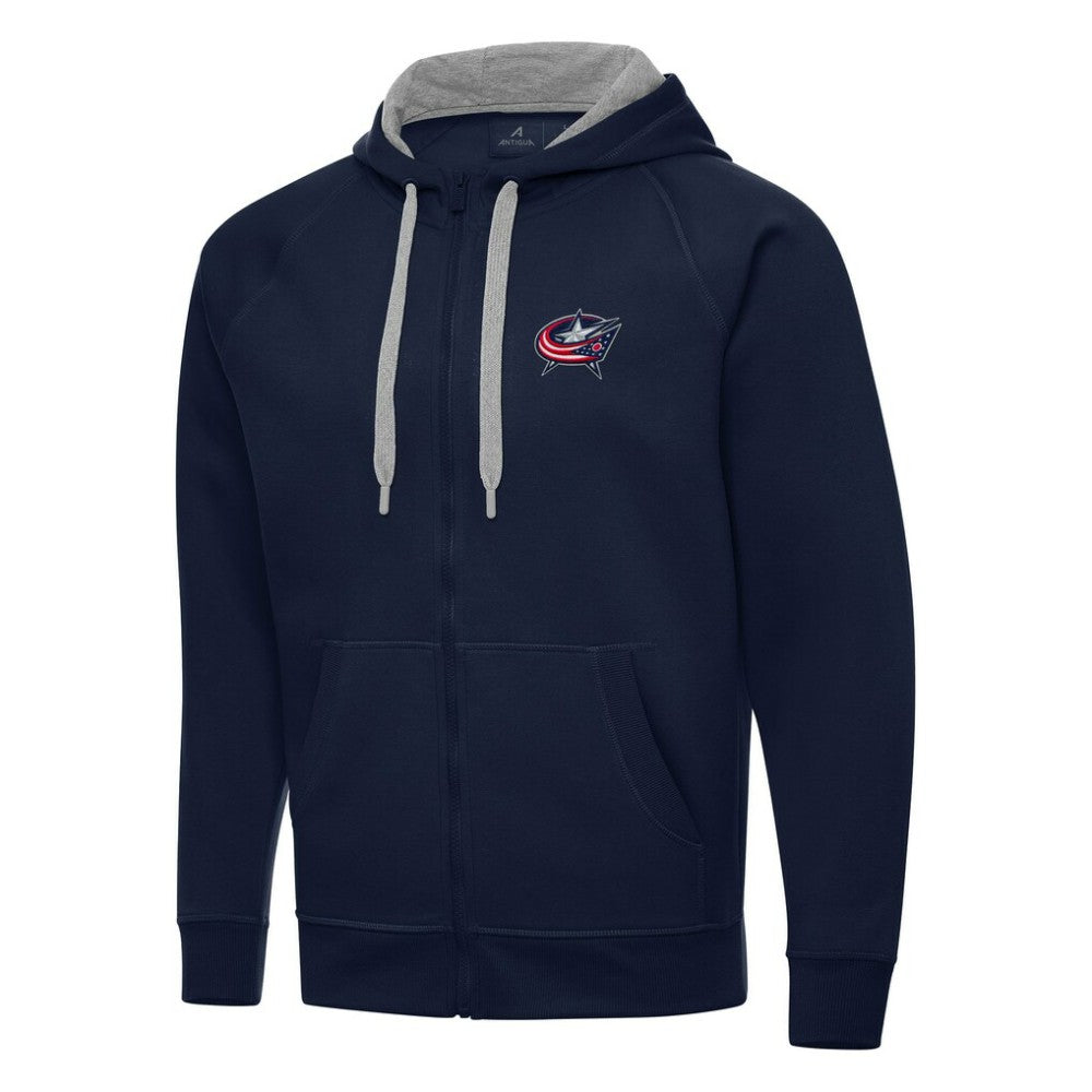 Columbus Blue Jackets Antigua Big & Tall Victory Full-Zip Hoodie On Sale