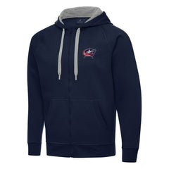 Columbus Blue Jackets Antigua Big & Tall Victory Full-Zip Hoodie On Sale