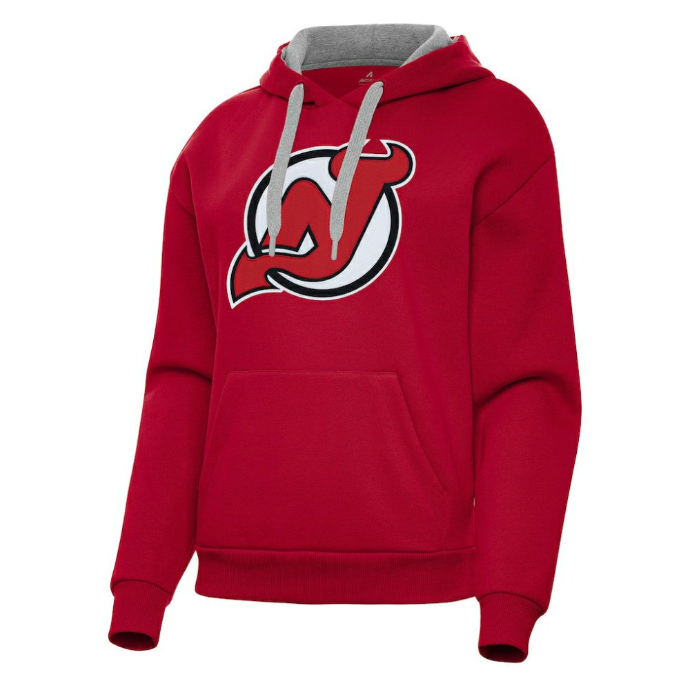 New Jersey Devils Antigua Women's Victory Pullover Hoodie For Sale