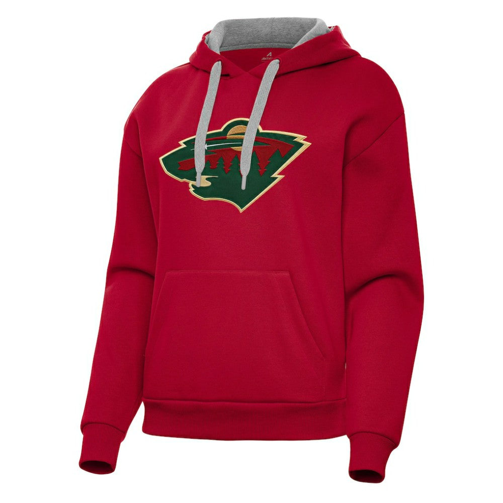 Minnesota Wild Antigua Women's Victory Pullover Hoodie For Sale