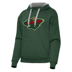 Minnesota Wild Antigua Women's Victory Pullover Hoodie Sale